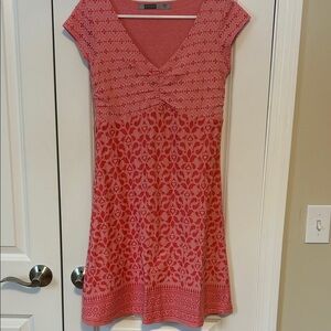 Athleta coral empire waist mini dress Small